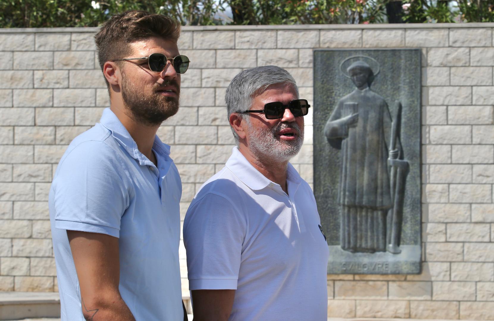 10.08.2020., Split - Posljednji ispracaj Hajdukova fizioterapeuta Domenica Sisgorea na Lovrincu. Aljosa Asanovic, Antonio Asanovic Photo: Ivo Cagalj/PIXSELL