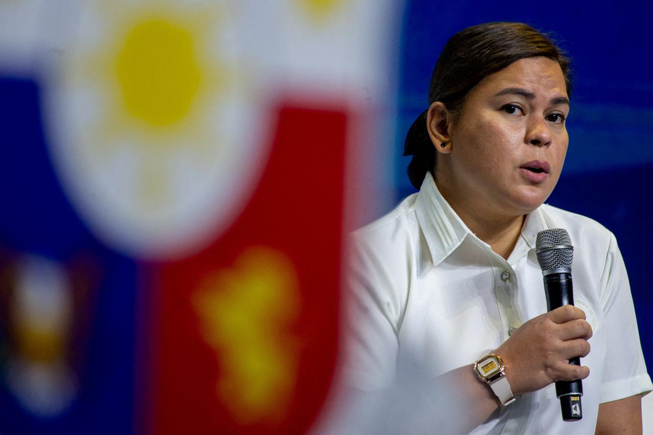 FILE PHOTO: Philippine Vice President Sara Duterte in Manila