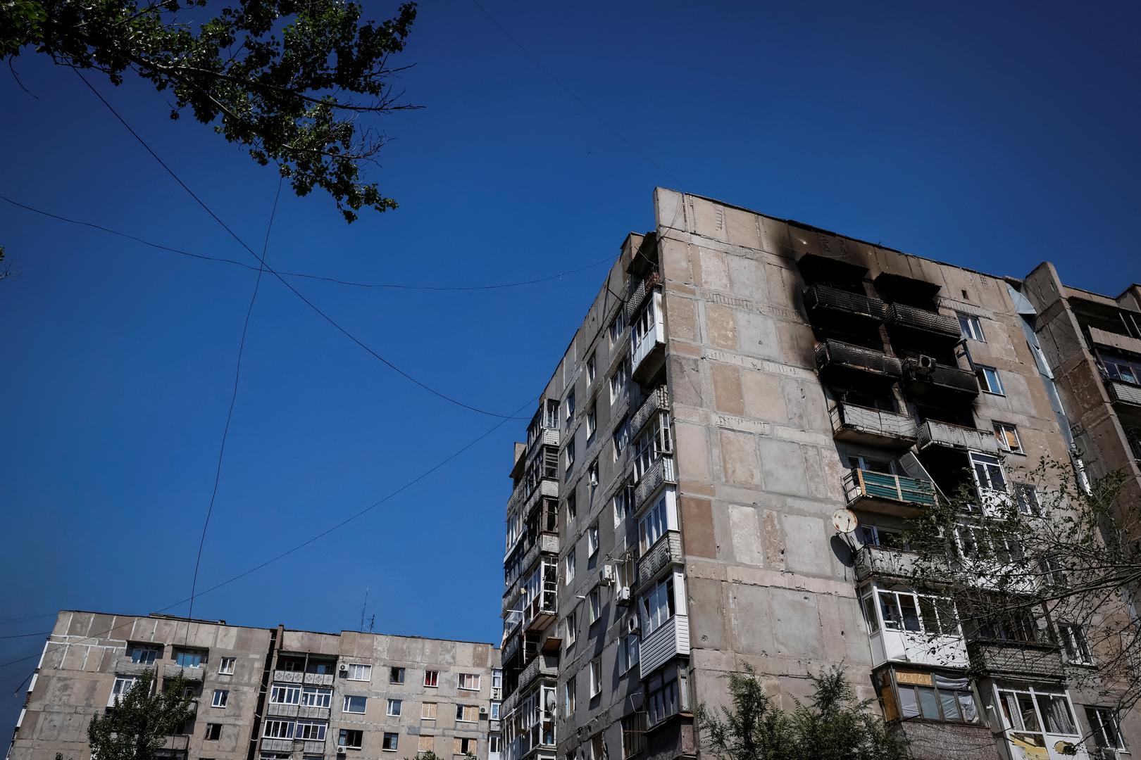 A view shows damaged residential buildings in the town of Toretsk, amid Russia's attack on Ukraine, near a front line in Donetsk region, Ukraine July 3, 2024. REUTERS/Alina Smutko Photo: ALINA SMUTKO/REUTERS