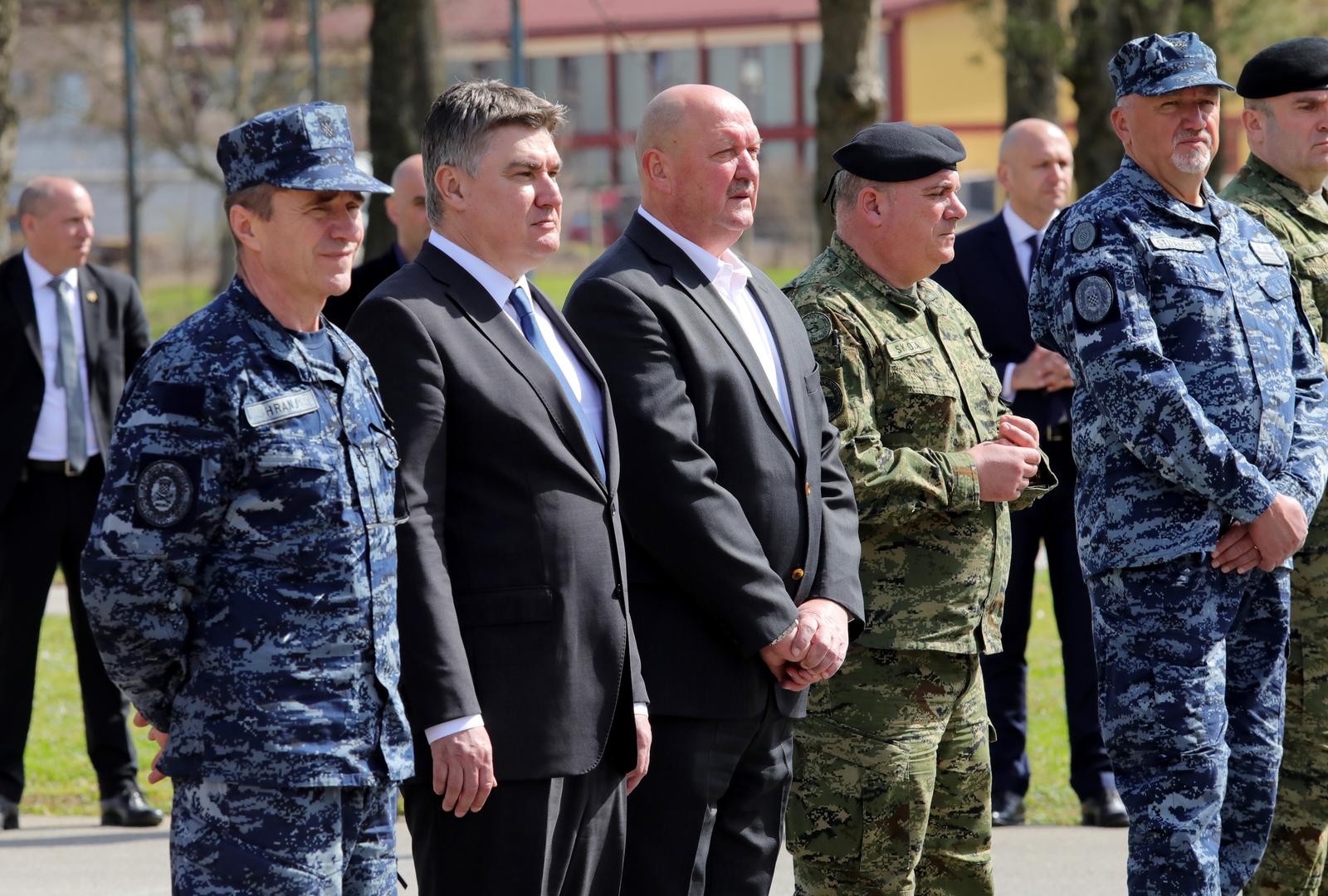 20.03.2023., Vinkovci - u vojarni 5. Gardijske brigade "Slavonski sokolovi" obiljezena je 16. obljetnica ustrojavanja Gardijske oklopno-mehanizirane brigade. Photo: Dubravka Petric/PIXSELL