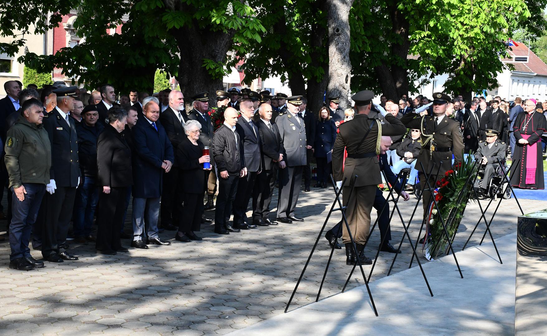 01.05.2022., Okucani - Obiljezavanje 27. obljetnice vojno-redarstvene operacije Bljesak u Okucanima  Photo: Ivica Galovic/PIXSELL