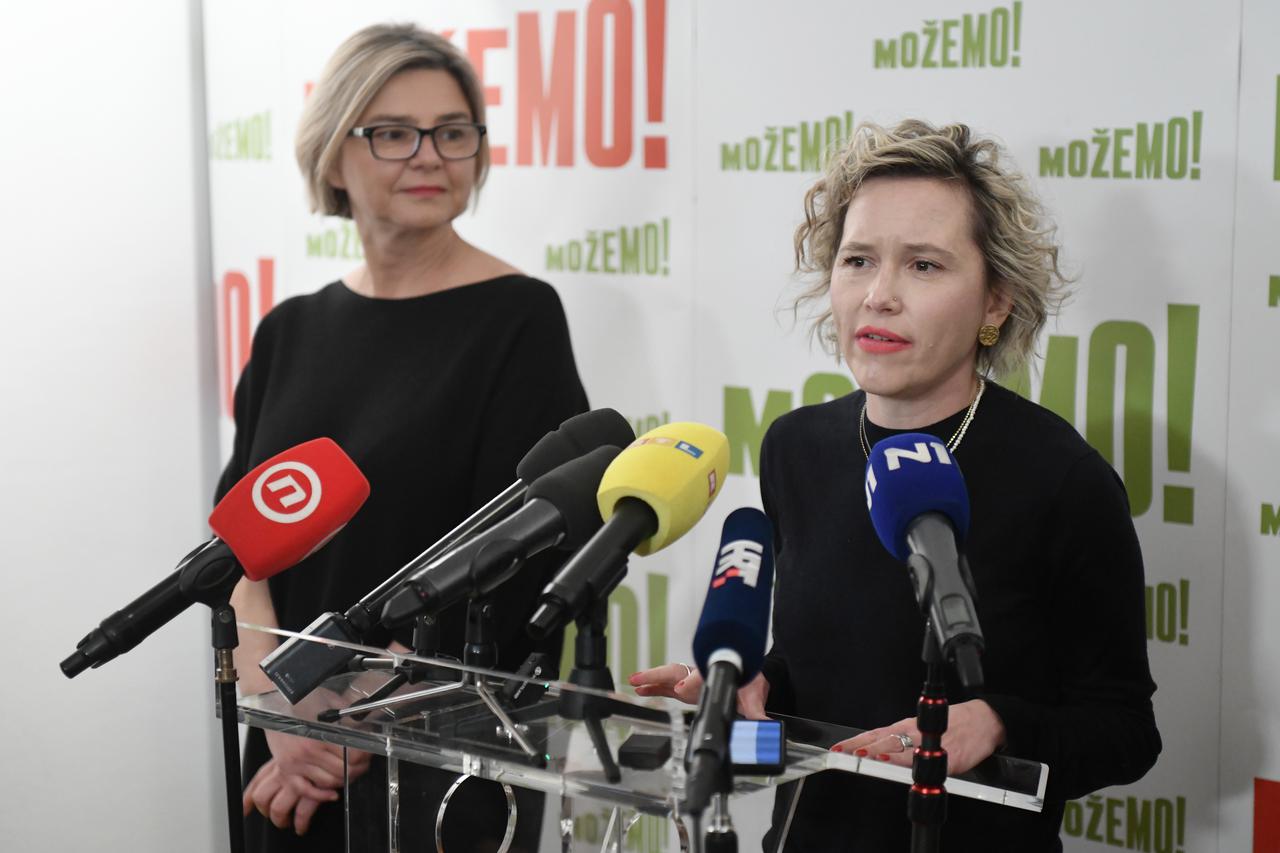 Zagreb: Ivana Kekin i Sandra Benčić održale konferenciju za medije