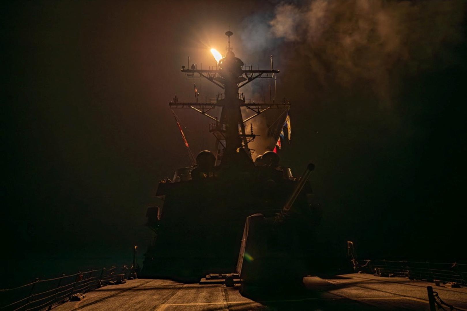 A missile is launched from a warship during the U.S.-led coalition operation against military targets in Yemen, aimed at the Iran-backed Houthi militia that has been targeting international shipping in the Red Sea, from an undisclosed location, in this handout picture released on January 12, 2024. US Central Command via X/Handout via REUTERS    THIS IMAGE HAS BEEN SUPPLIED BY A THIRD PARTY. MANDATORY CREDIT Photo: US CENTRAL COMMAND VIA X/REUTERS