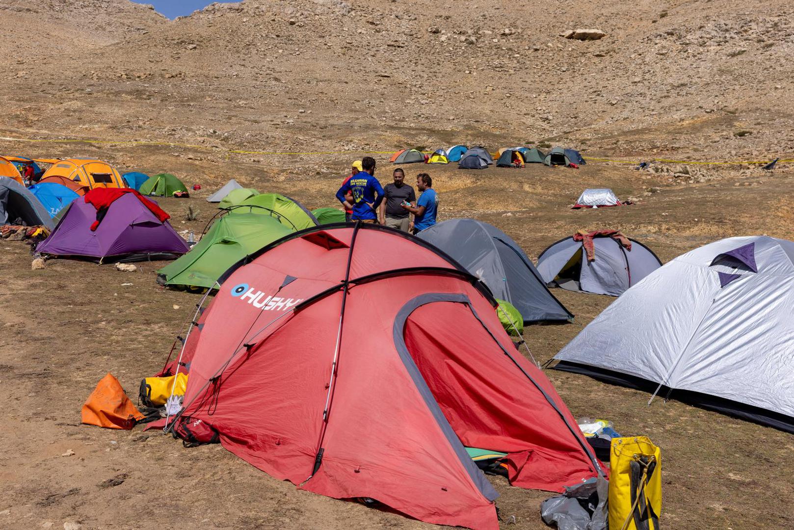 The base camp of international rescuers is seen near the Morca Cave, as a rescue operation continues to reach U.S. caver Mark Dickey who fell ill and became trapped some 1,000 meters (3,280 ft) underground, near Anamur in Mersin province, southern Turkey September 9, 2023. REUTERS/Umit Bektas Photo: UMIT BEKTAS/REUTERS