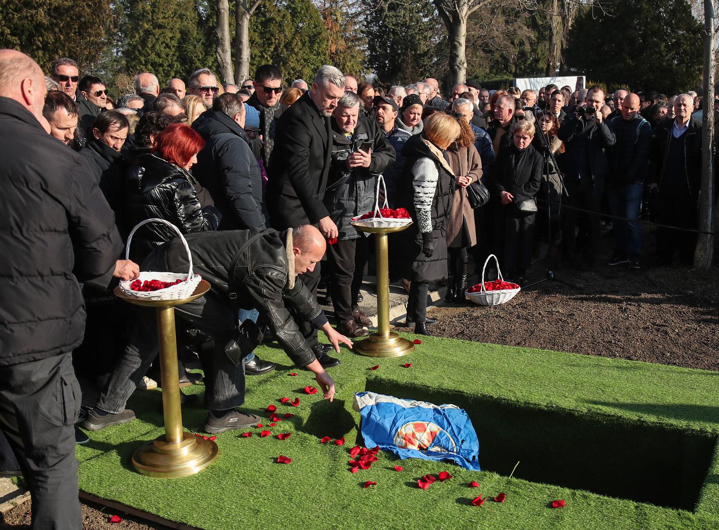 15.02.2023., Zagreb - Posljednji ispracaj Miroslava Cire Blazevica u Aleji velikana na groblju Mirogoj. Photo: Matija Habljak/PIXSELL Photo: Matija Habljak/PIXSELL