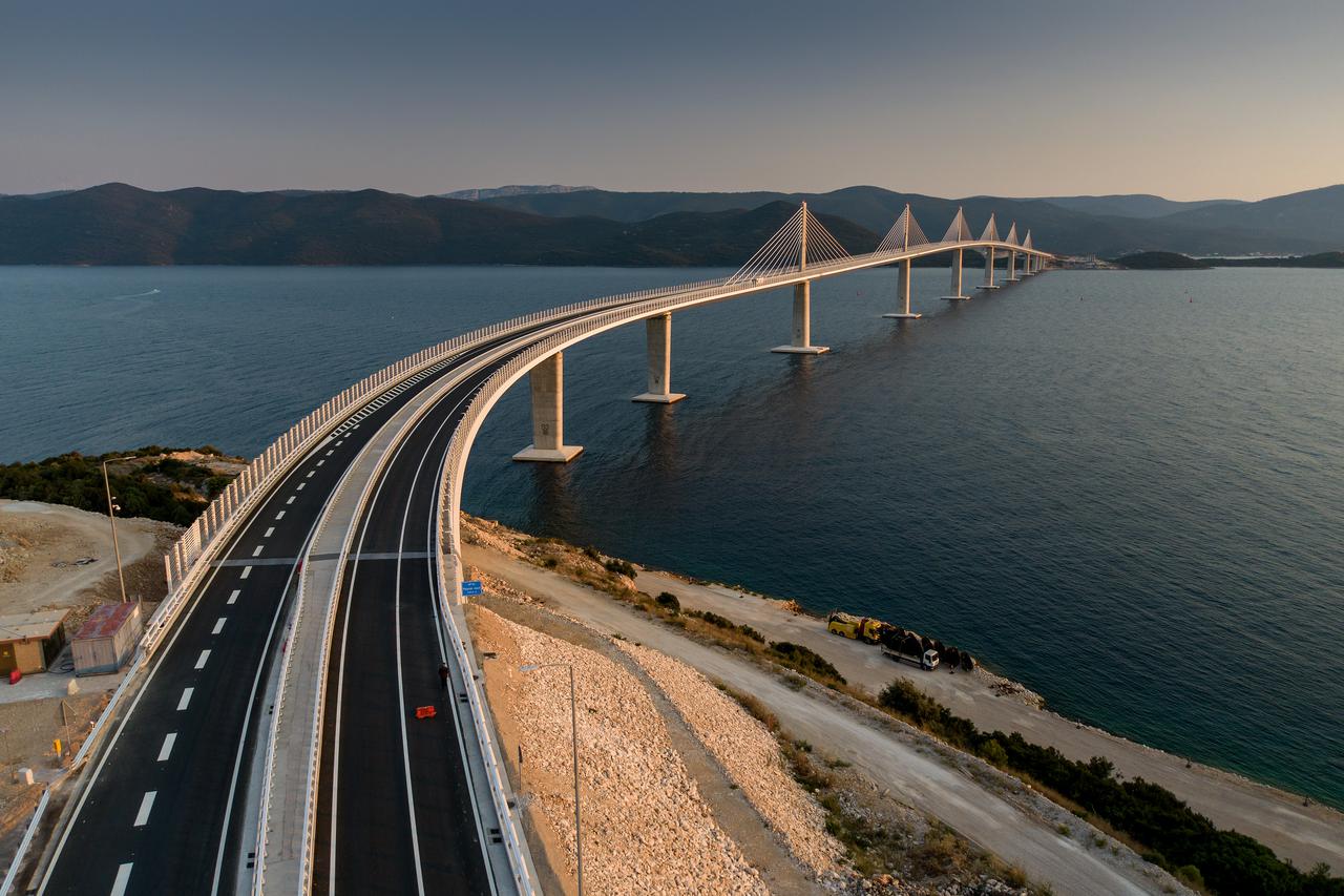 Pelješki most dan uoči službenog otvaranja