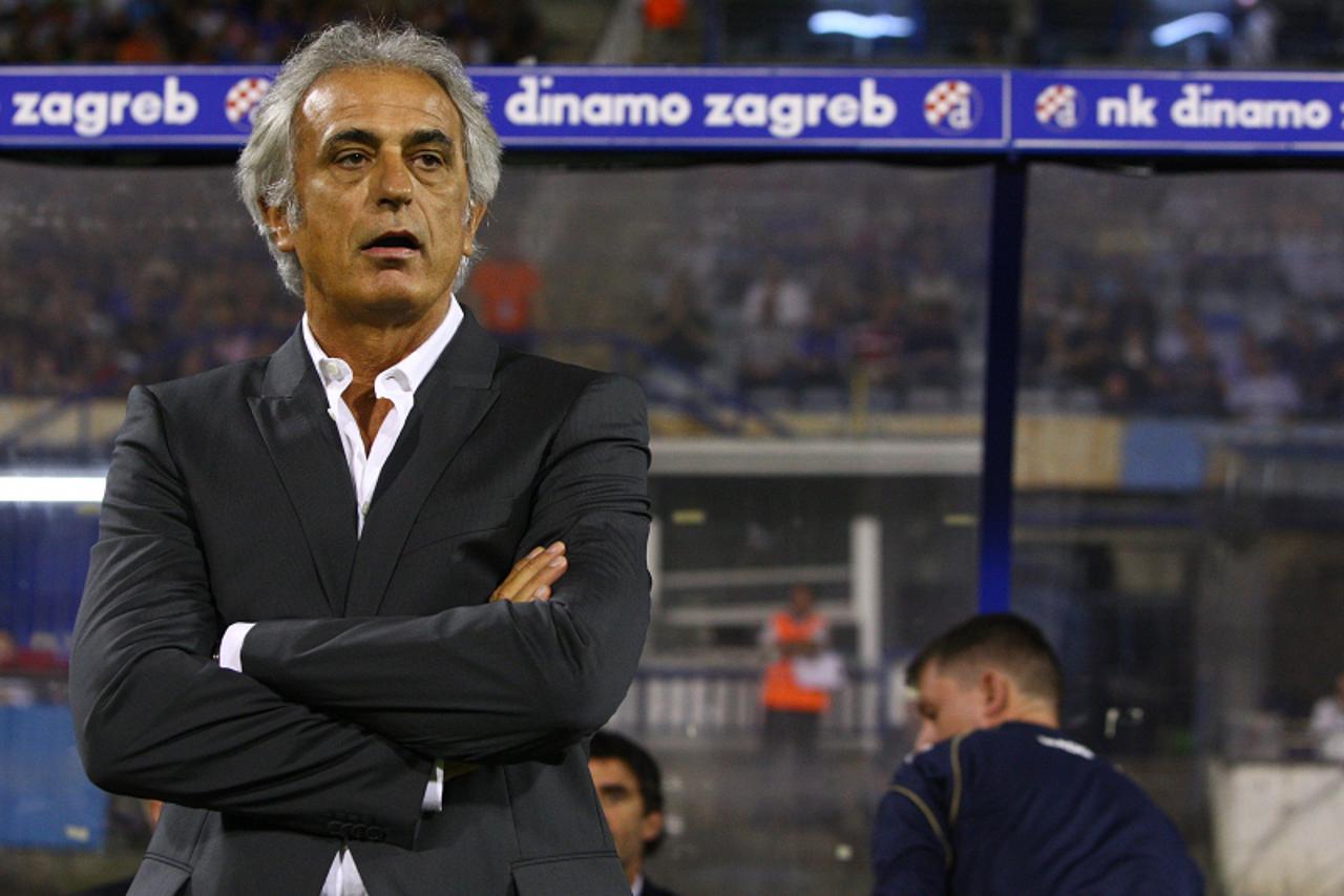 \'26.08.2010., Stadion Maksimir, Zagreb - Druga kvalifikacijska utakmica za ulazak u UEFA Europsku ligu, Dinamo - Gyor. Trener Dinama Vahid Halilhodzic. Photo: Igor Kralj/PIXSELL\'