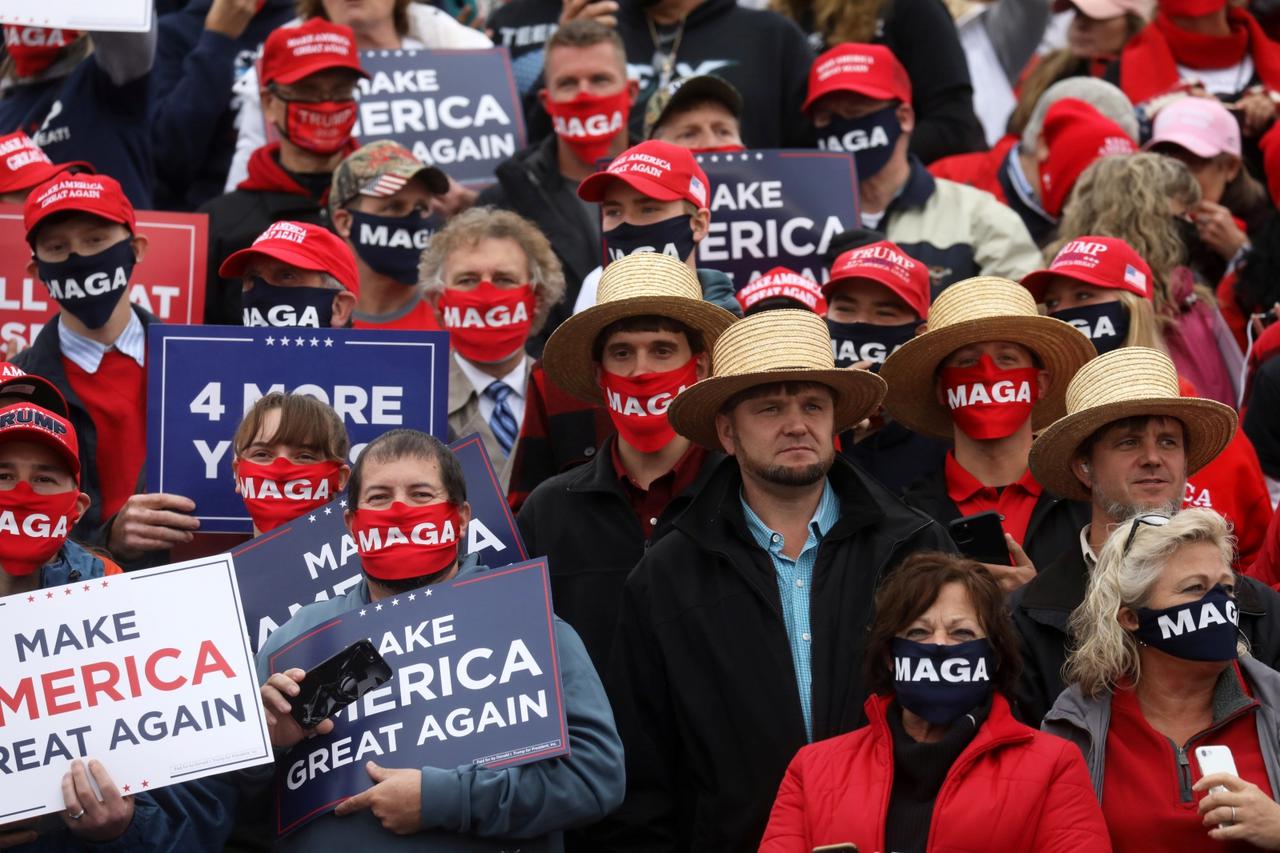 U.S. President Donald Trump holds a campaign event, in Lititz, Pennsylvania