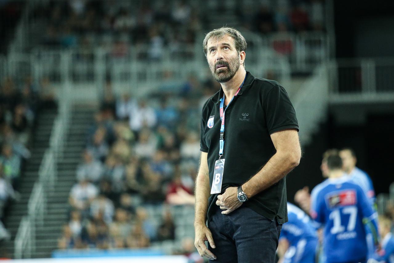 17.10.2015., Zagreb, dvorana Arena - Rukometna utakmica 5. kola skupine A EHF Lige prvaka izmedju PPD Zagreb i Wisla Plock. Veselin Vujovic.  Photo: Petar Glebov/PIXSELL