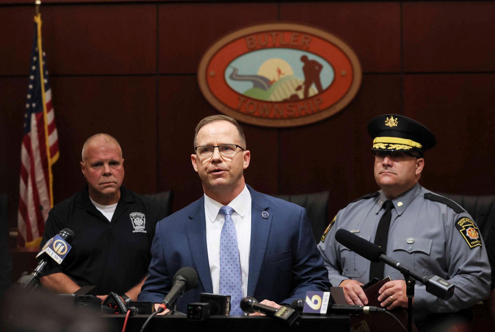 Kevin Rojek, special agent in charge of the FBI Pittsburgh field office speaks at a press conference after Republican presidential candidate and former U.S. President Donald Trump was injured when shots were fired during a campaign rally, at a police station in Butler, Pennsylvania, U.S., July 13, 2024. REUTERS/Brendan McDermid Photo: BRENDAN MCDERMID/REUTERS