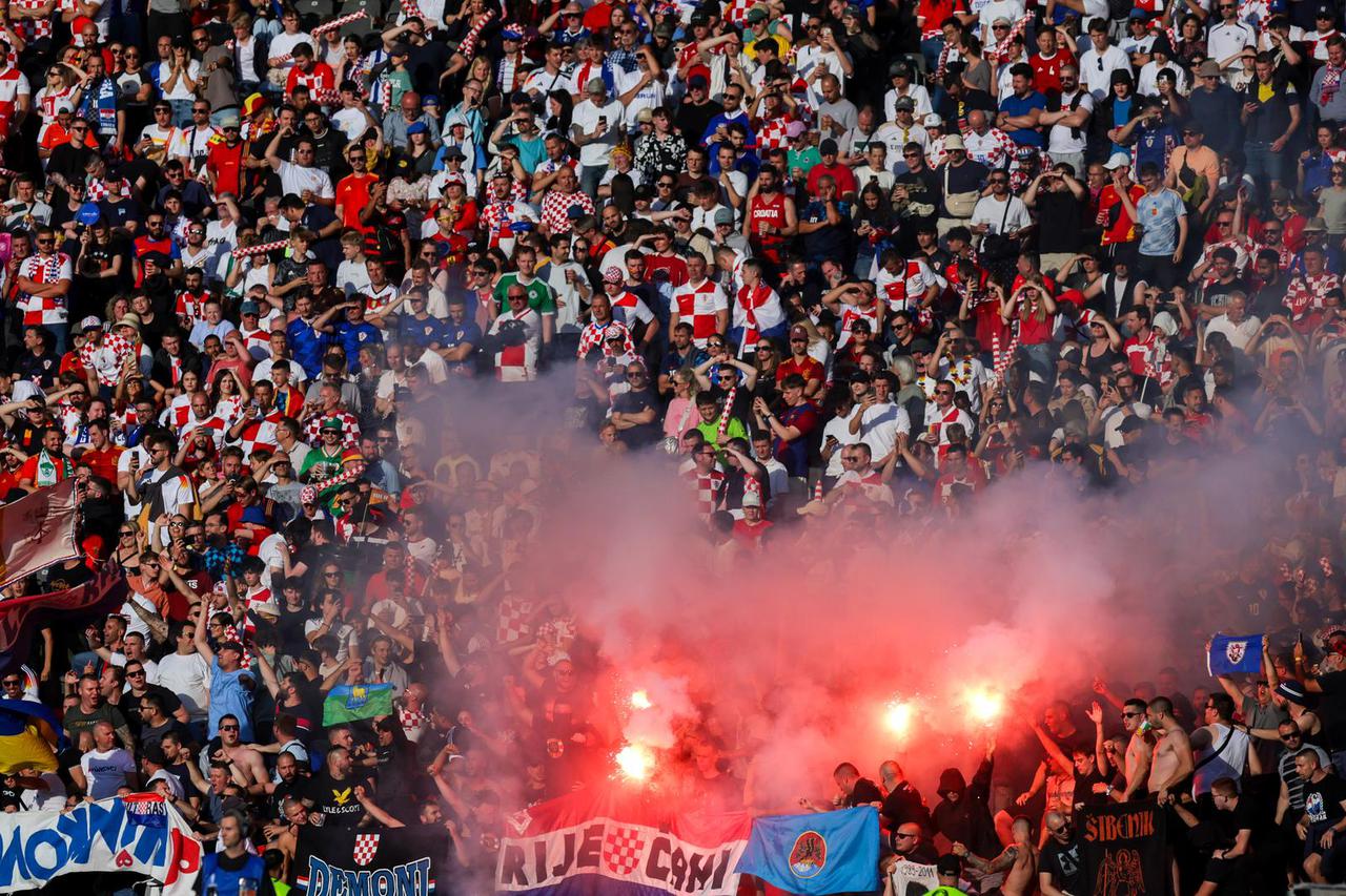 Berlin: Atmosfera na Olimpijskom stadionu tijekom susreta Španjolske i Hrvatske na Europskom prvenstvu