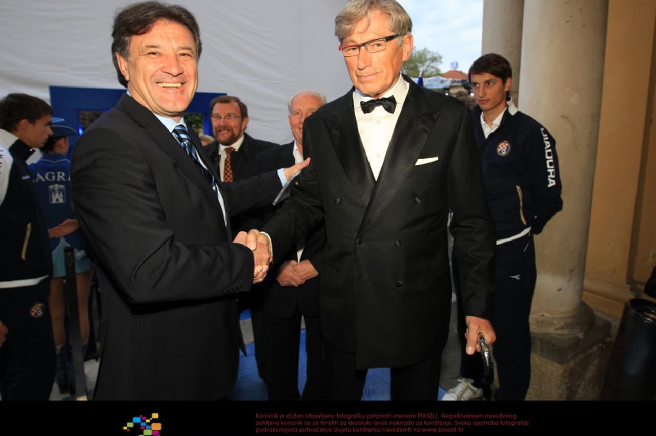 \'26.04.2011., Zagreb - Svecana akademija povodom sto godina Dinama u Hrvatskom narodnom kazalistu. Zdravko Mamic, Tomislav Horvatincic. Photo: Zeljko Lukunic/PIXSELL\'