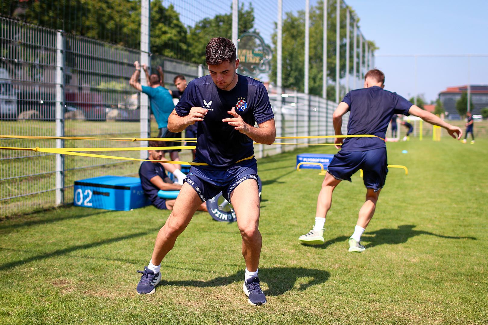 09.07.2024.,  Austria - Hotel im Park Bad Radkersburg fitness trening prve momcadi GNK Dinama na pripremama u Austriji. Martin Baturina. Photo: Matija Habljak/PIXSELL