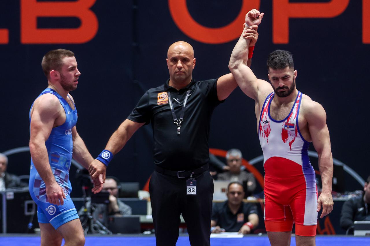 UWW Grand Prix Ranking Series Zagreb Open 2024., muškarci, 77 kg, 77kg, Antonio Kamenjasevic - Ali Feizollah Arsalan