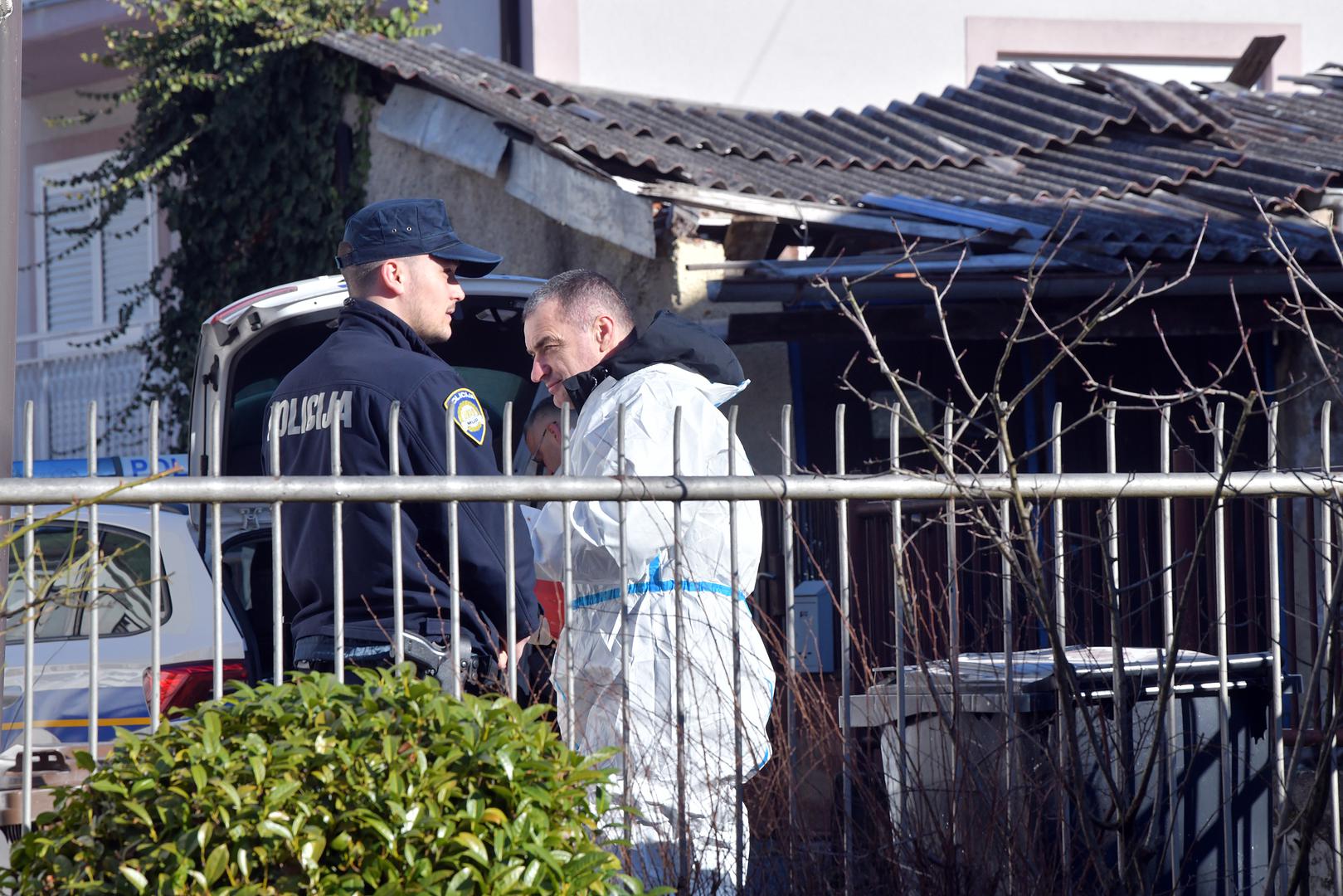 14.02.2024., Zagreb - Pozar u obiteljskoj kuci u kojem je smrtno stradala jedna osoba. Ocevid je u tijeku. Photo: Sandra Simunovic/PIXSELL