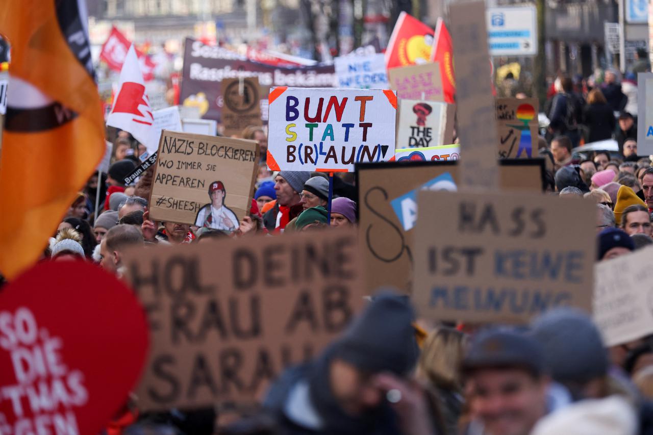 Njemačka: stotine tisuća građana ponovno na prosvjedima protiv jačanja desnice
