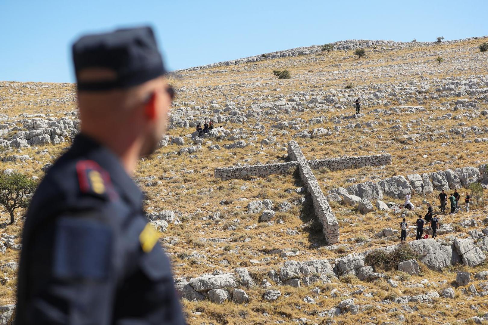 30.08.2021., Kornati - Na otoku Kornatu obiljezena je 14. obljetnica stradanja 12 vatrogasaca iz Tisnog, Vodica i Sibenika u Kornatskoj tragediji. 
Photo: Luka Stanzl/PIXSELL