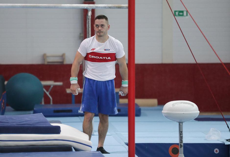 Zagreb:  Tin Srbić uoči odlaska na Svjetsko prvenstvo u Liverpool,  odradio trening te dao izjavu za medije