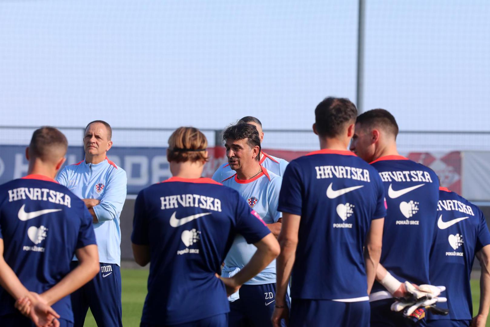 06.06.2024., Rijeka - Trening Hrvatske nogometne reprezentacije na pomocnom terenu stadiona na Rujevici. Photo: Goran Kovacic/PIXSELL