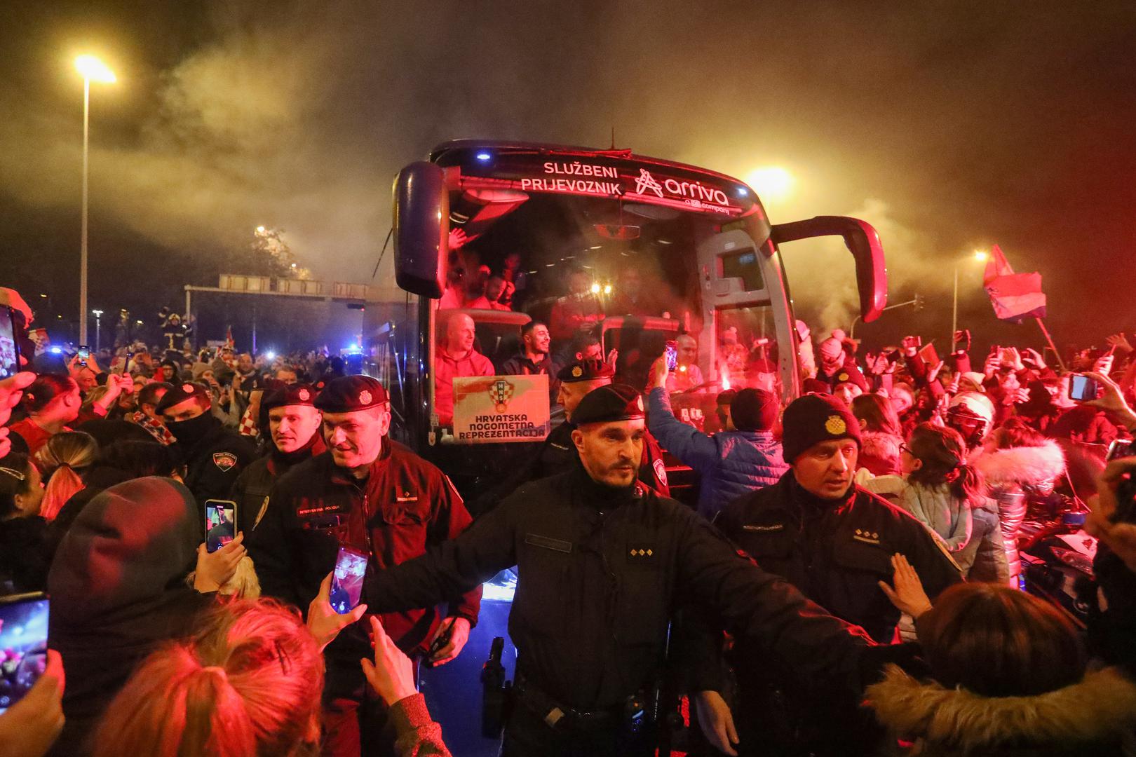 18.12.2022., Zagreb - Svecani docek hrvatske nogometne reprezentacije u Zagrebu nakon osvojenog treceg mjesta na Svjetkom prvenstvu u Katru. Photo: Kristina Stedul Fabac/PIXSELL