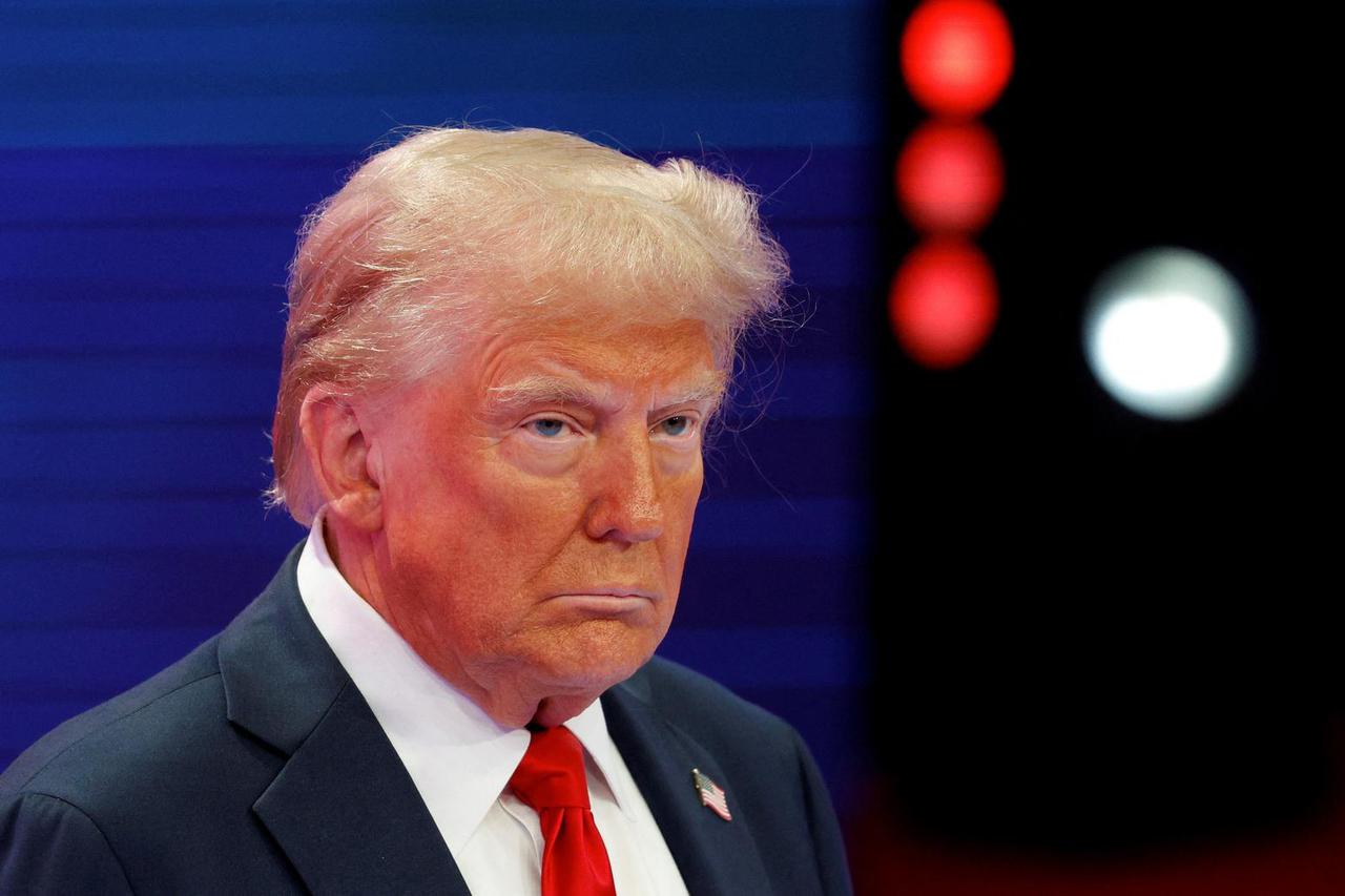 FILE PHOTO: Republican presidential nominee and former U.S. President Donald Trump participates in a town hall presented by Univision, in Doral