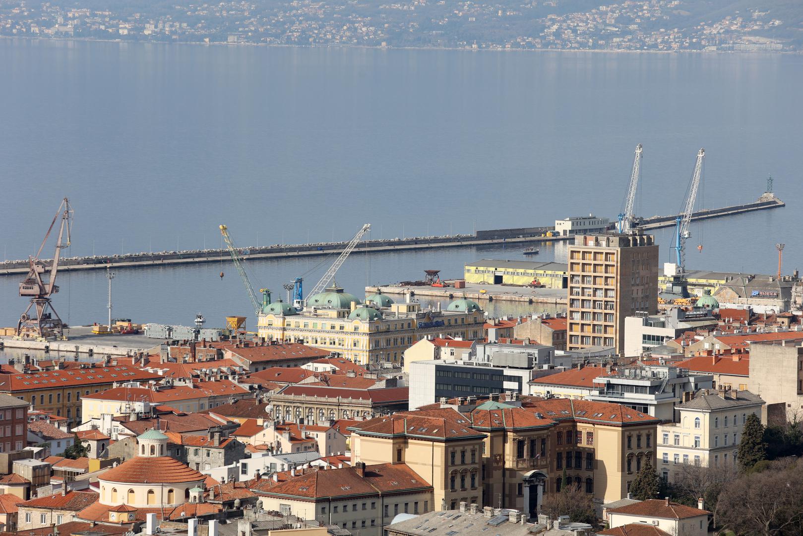 19.3.2023. Rijeka - Operacija izmjestanja mine zaostale iz Drugog svjetskog rata u Rijeckoj Luci.  Photo: Nel Pavletic/PIXSELL