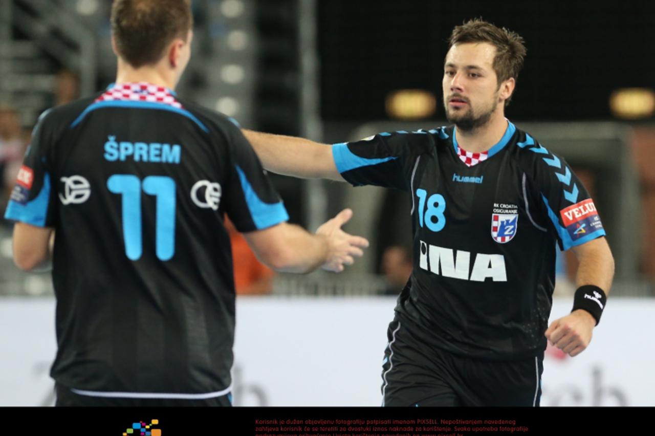 '20.10.2012., Arena Zagreb, Zagreb - Rukometna utakmica Velux EHF Lige prvaka, 4. kolo, RK Croatia Osiguranje Zagreb - FC Barcelona Intersport. Zlatko Horvat. Photo: Dalibor Urukalovic/PIXSELL'