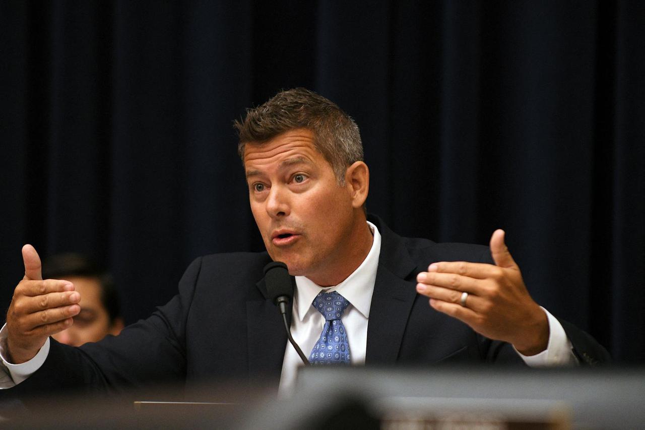 FILE PHOTO: Rep. Sean Duffy questions Federal Reserve Chairman Jerome Powell during his testimony before a House Financial Services Committee hearing on the "Semiannual Monetary Policy Report to Congress", at the Rayburn House Office Building in Washingto