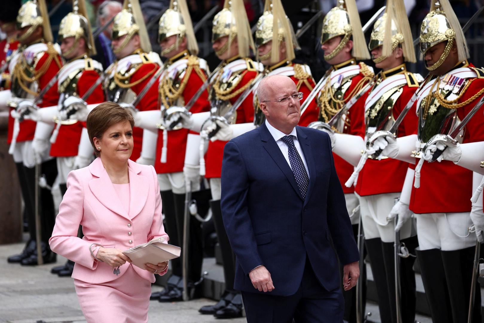 File photo dated 03/06/22 of the then First Minister Nicola Sturgeon and her husband Peter Murrell arrive for the National Service of Thanksgiving at St Paul's Cathedral, London, on day two of the Platinum Jubilee. Former SNP chief executive Peter Murrell, the husband of Nicola Sturgeon, is understood to have been arrested by Police Scotland over an investigation into the party's finances. Detectives are said to have questioned him and searches have been carried out at a number of properties. Issue date: Wednesday April 5, 2023. Photo: Henry Nicholls/PRESS ASSOCIATION