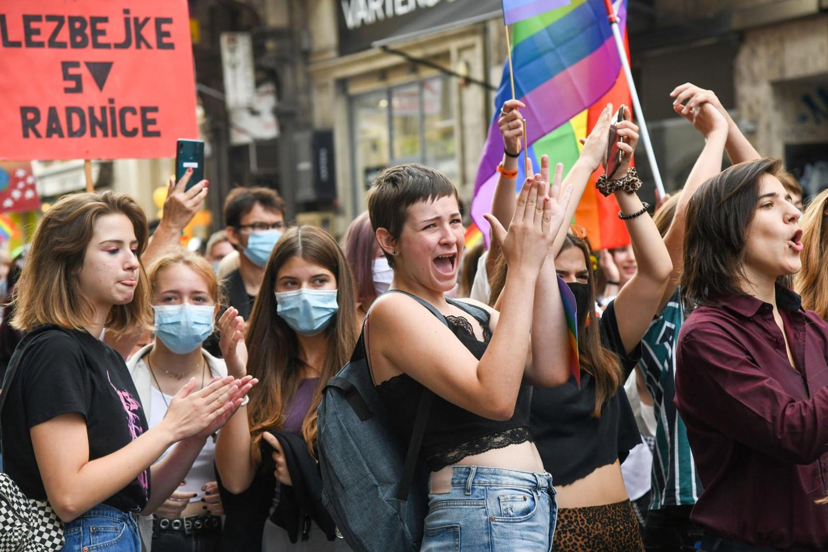 19.09.2020., Zagreb - 19. Povorka ponosa LGBTIQ osoba i obitelji Zagreb Pride 2020 pod sloganom "Sloboda unutar i izvan cetiri zida". Povorka je po prvi puta krenula s Trga svetog Marka. Photo: Josip Regovic/PIXSELL