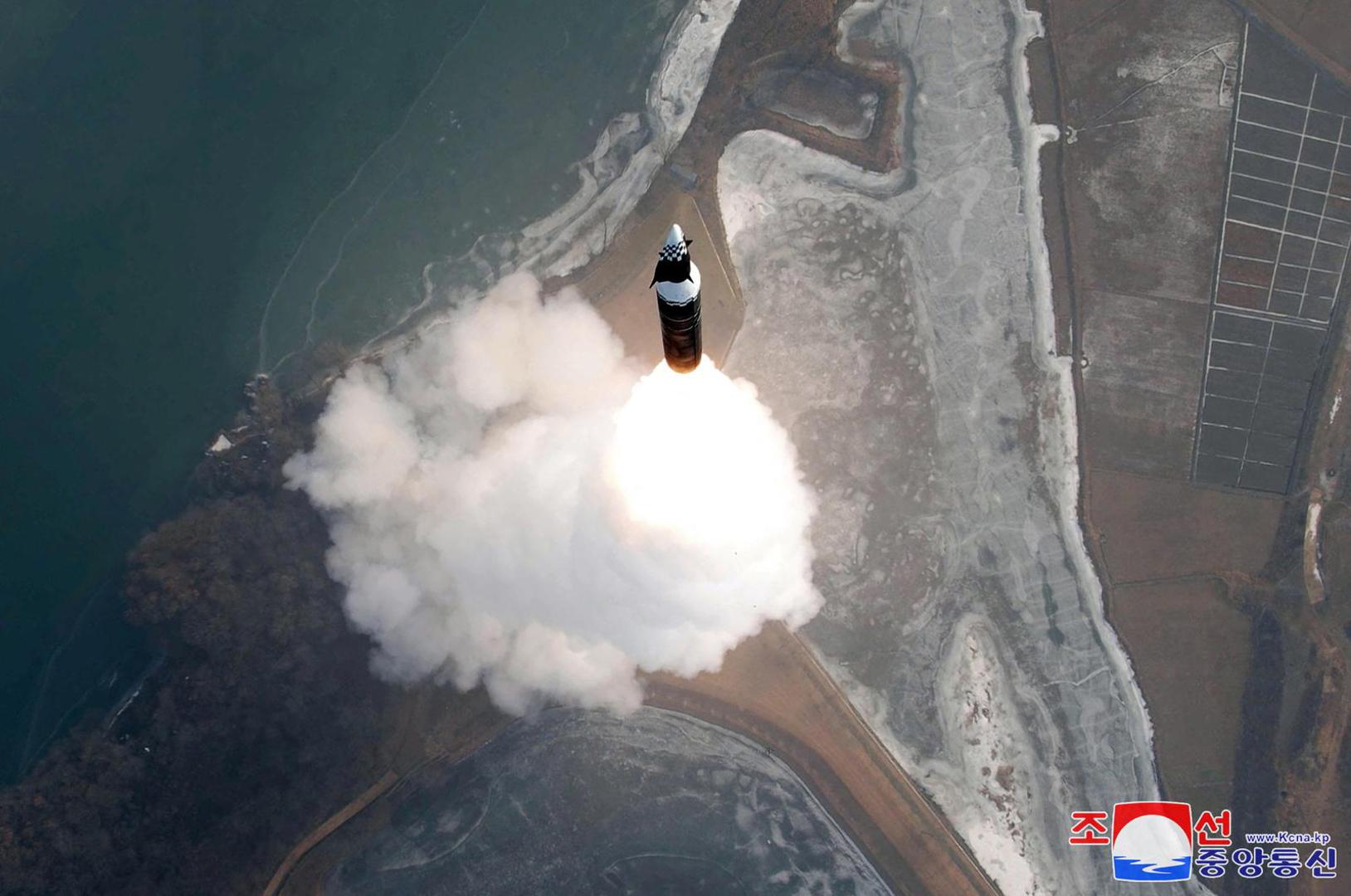 A missile flies during what state media KCNA says is a test of a new intermediate-range hypersonic ballistic missile at an undisclosed location January 6, 2025, in this photo released on January 7, 2025 by North Korea's official Korean Central News Agency.   KCNA via REUTERS    ATTENTION EDITORS - THIS IMAGE WAS PROVIDED BY A THIRD PARTY. REUTERS IS UNABLE TO INDEPENDENTLY VERIFY THIS IMAGE. NO THIRD PARTY SALES. SOUTH KOREA OUT. NO COMMERCIAL OR EDITORIAL SALES IN SOUTH KOREA. Photo: KCNA/REUTERS