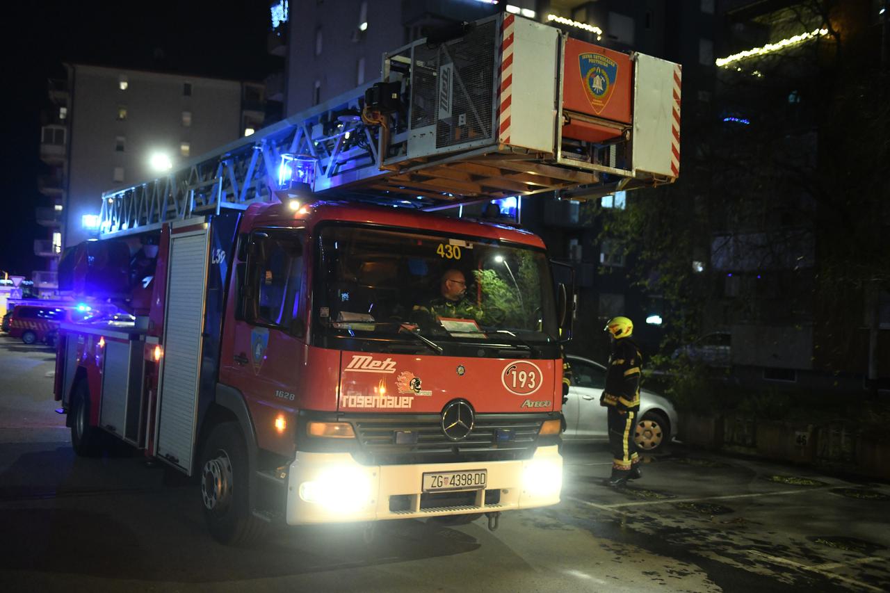 Zagreb: Izbio je požar u stanu na Jaruščici