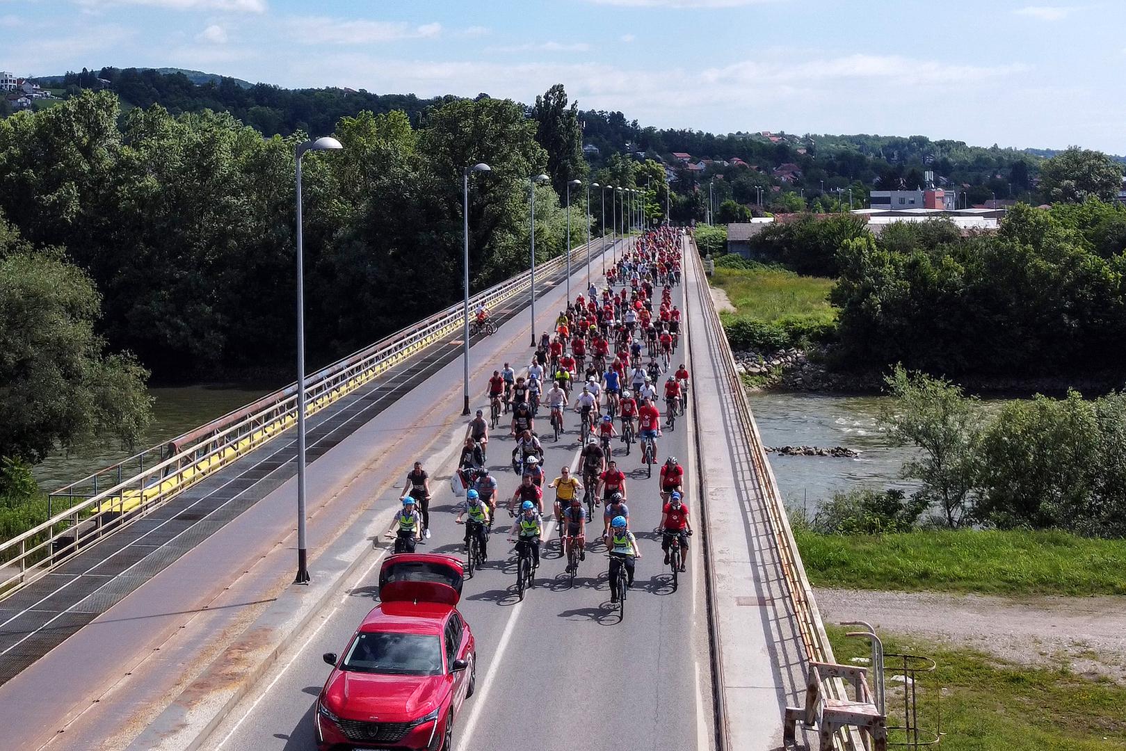 11.06.2022., Zagreb - Jubilarna 40. Vecernjakova biciklijada vozila se od Zagreba do Samobora. Photo: Igor Kralj/PIXSELL