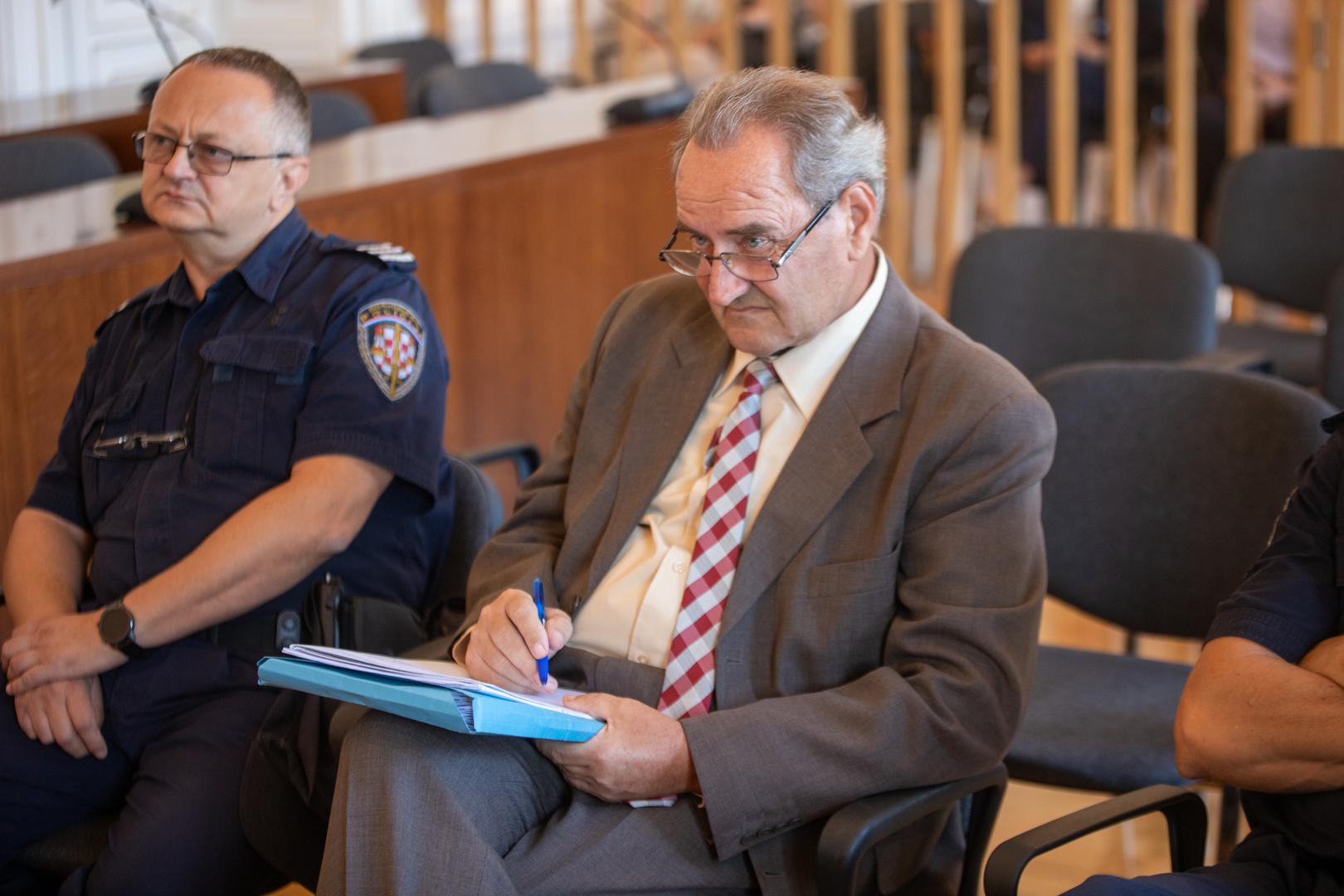 07.09.2022., Osijek- Sudenje majoru Vojislavu Medicu za ratni zlocin na kojem je svjedocio Stipo Mlinarevic - Cipe Photo: Borna Jaksic/PIXSELL