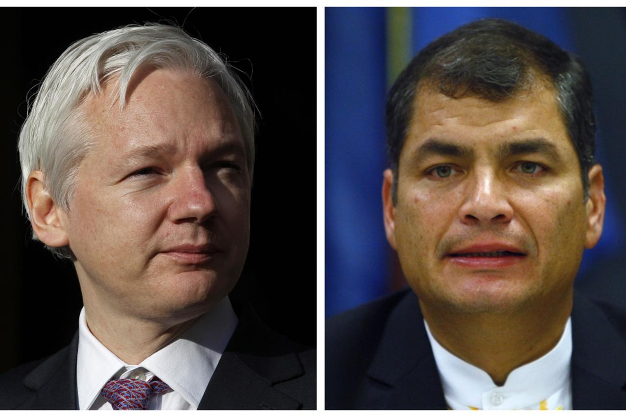 rafael correa,julian assange