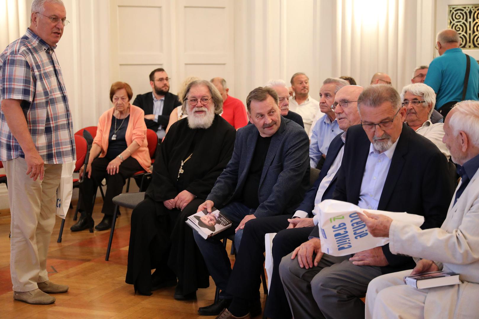 13.06.2023., Zagreb - Predstavljanje knjige "Na strani svojih - pedeset godina u hrvatskoj i srpskoj politici" Slobodana Uzelca u izdanju naklade Ljevak u Novinarskom domu. Photo: Emica Elvedji/PIXSELL