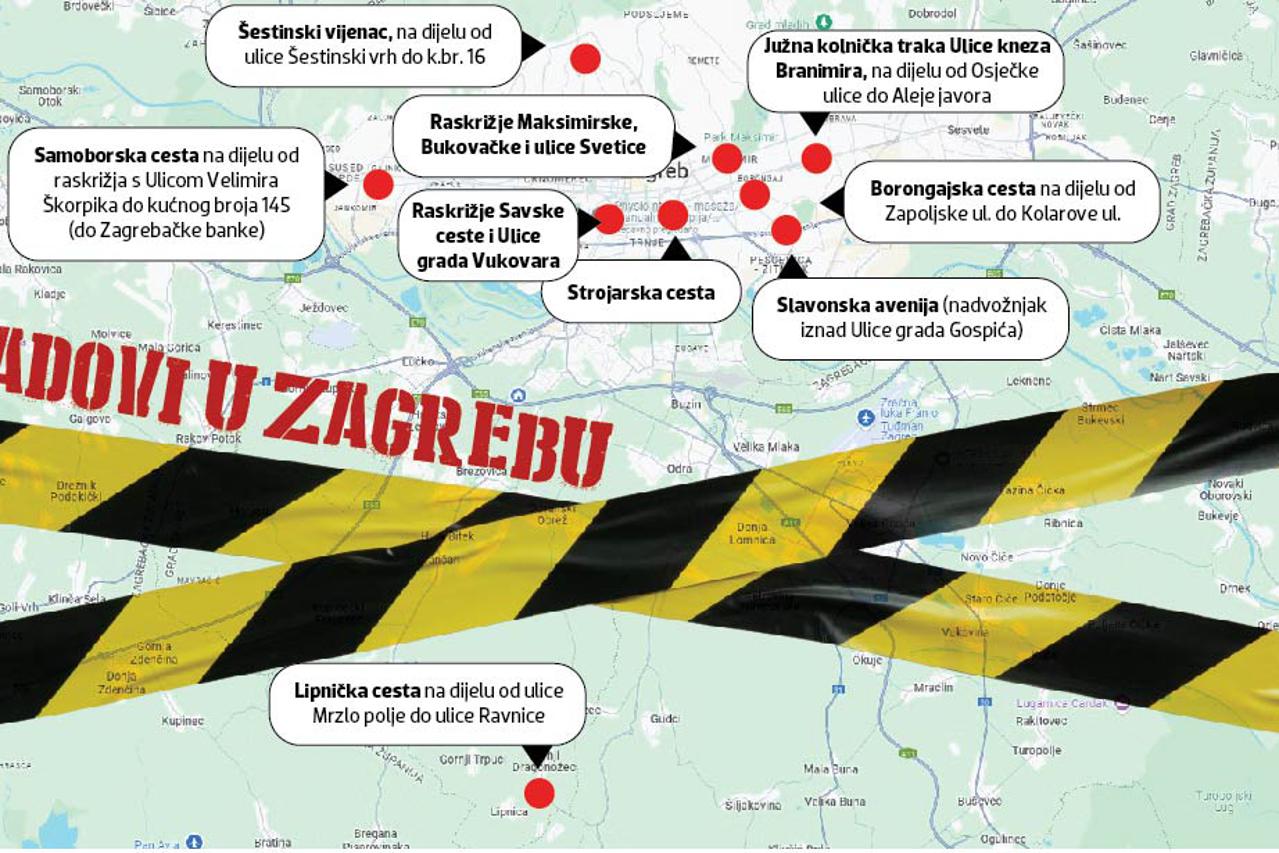 Radovi u Zagrebu