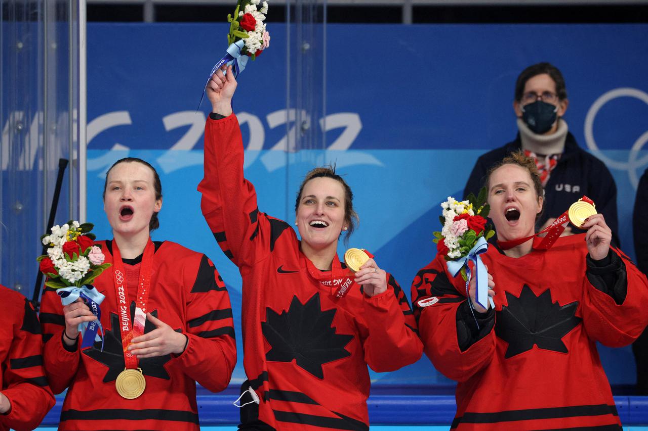 Victory Ceremony - Ice Hockey - Women's Gold Medal