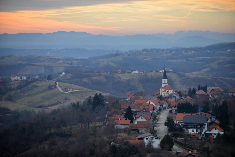 Zalazak sunca u Zagorju