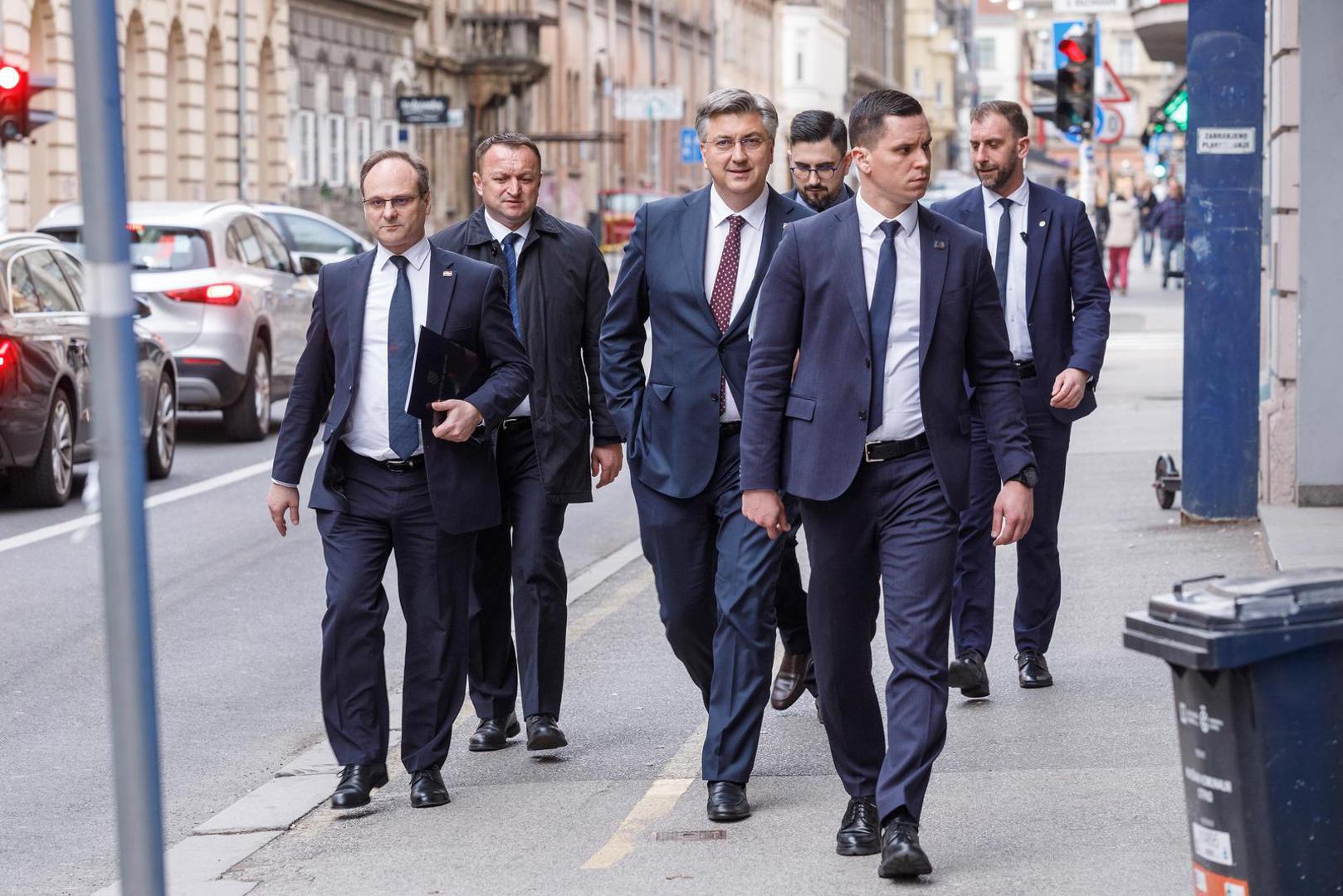 04.03.2024., Zagreb - U GO HDZ-a Grada Zagreba odrzana je Sjednica Sireg predsjednistva HDZ-a. Andrej Plenkovic. Photo: Tomislav Miletic/PIXSELL