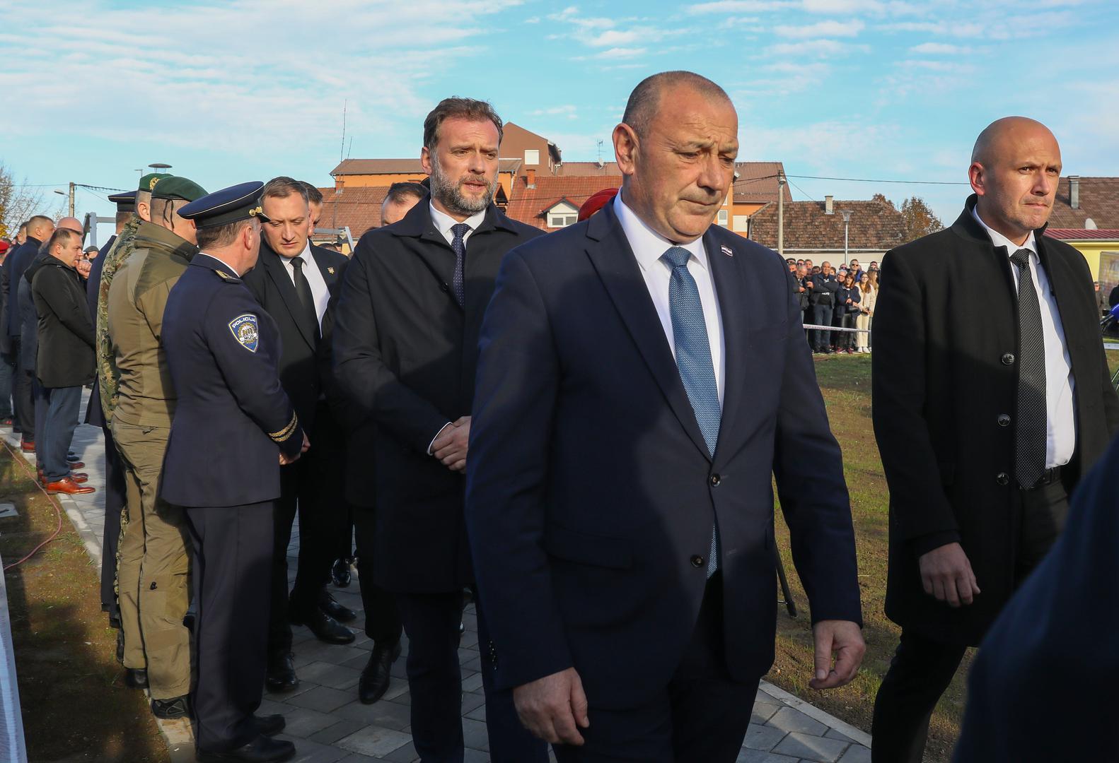 17.11.2022., Vukovar -Predsjednik Republike prisustvovao je otkrivanju spomenika Kati Soljic i sinovima. Photo: Emica Elvedji/PIXSELL