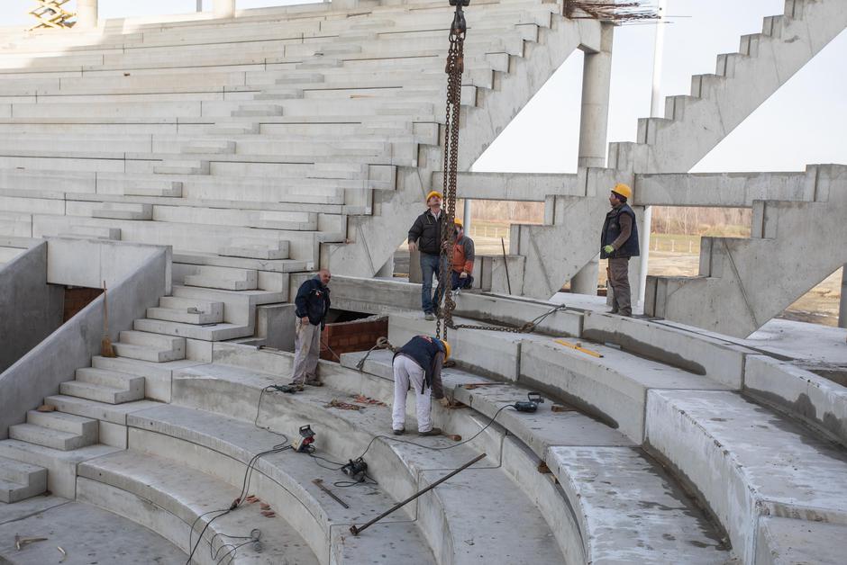 Radovi na novom stadionu osječkog prvoligaša na Pampasu u punom su jeku