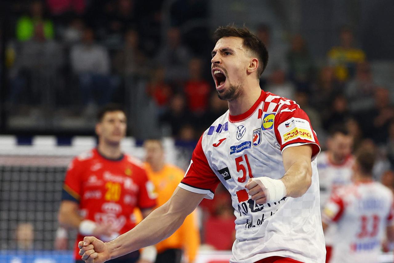 EHF 2024 Men's European Handball Championship - Preliminary Round - Group B - Spain v Croatia