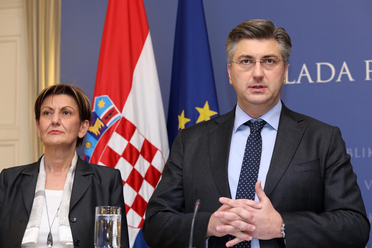 Martina Dalić i Andrej Plenković