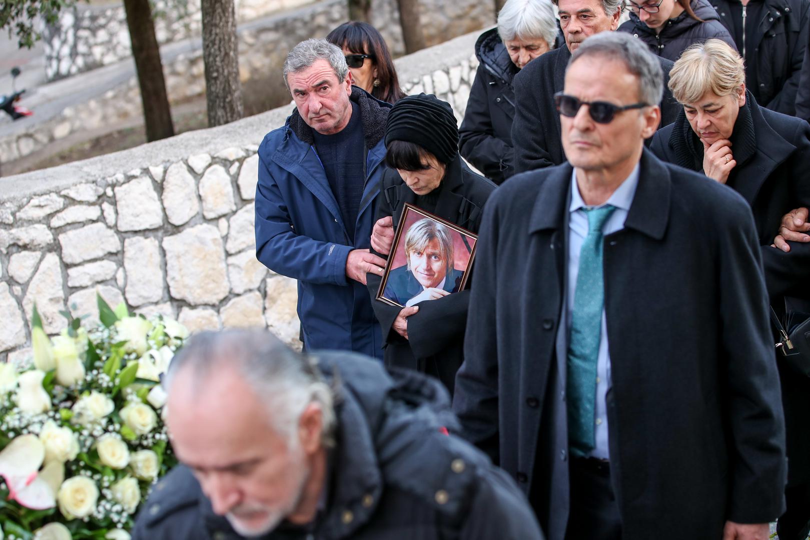 30.12.2023., Metkovic - Posljednji ispracaj Jurice Popovica na groblju Sv. Ivana u Metkovicu. Photo: Zvonimir Barisin/PIXSELL