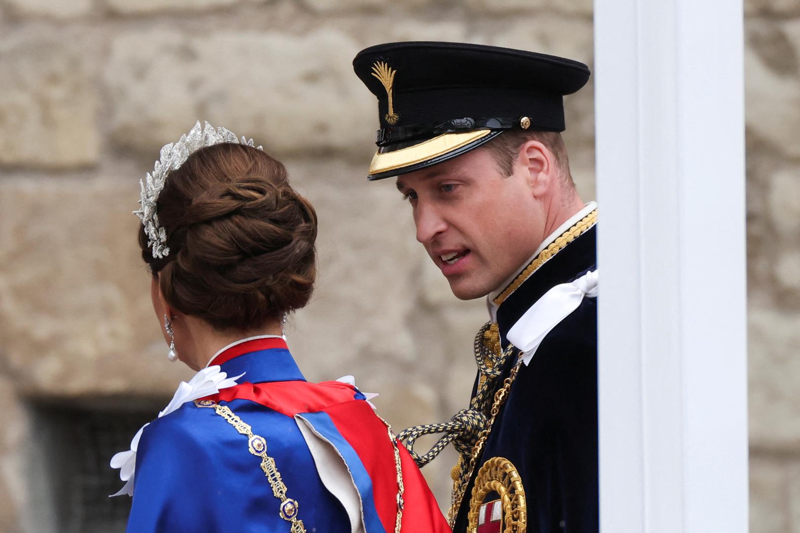 Britain's Prince William, Catherine, Princess of Wales arrive to attend Britain's King Charles and Queen Camilla's coronation ceremony at Westminster Abbey, in London, Britain May 6, 2023. REUTERS/Henry Nicholls Photo: Henry Nicholls/REUTERS