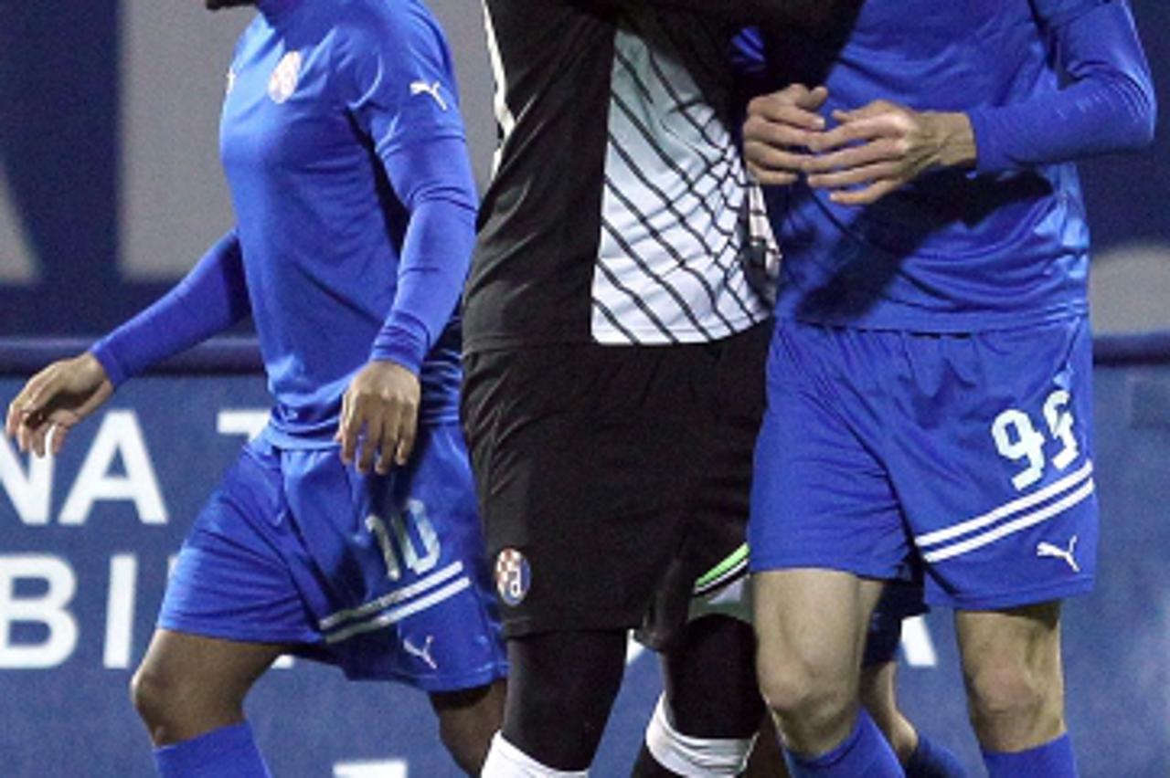 '17.02.2013., Zagreb - MAXtv Prva liga, 20. kolo, GNK Dinamo - HNK Rijeka. Ivan Krstanovic, Ivan Kelava.  Photo: Goran Stanzl/PIXSELL'