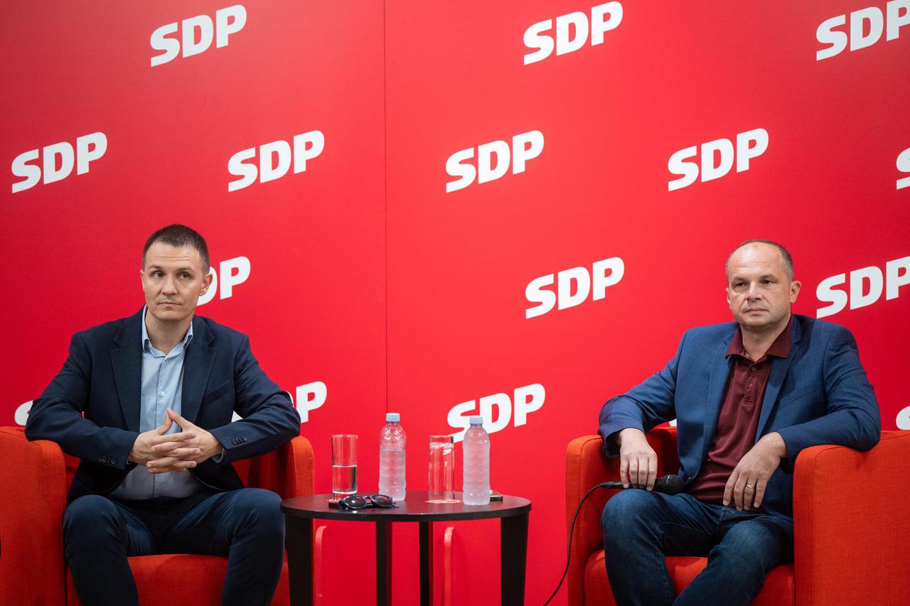 Zagreb: Sučeljavanje kandidata za predsjednika SDP-a u sjedištu stranke