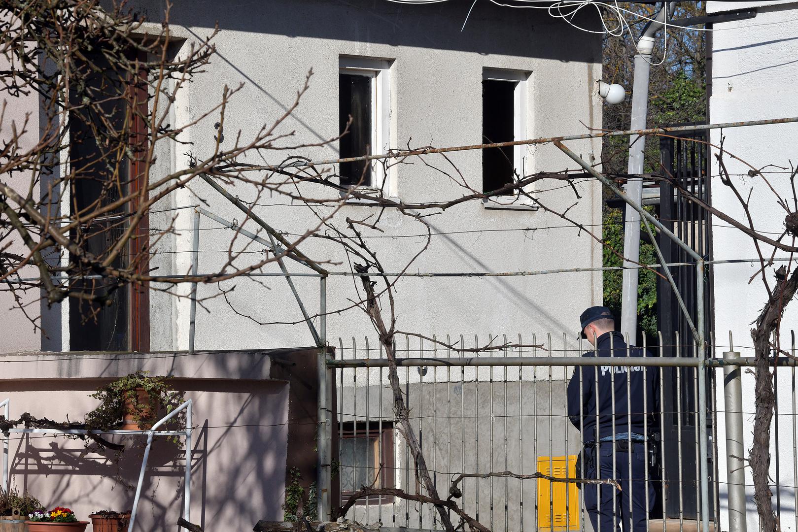 14.02.2024., Zagreb - Pozar u obiteljskoj kuci u kojem je smrtno stradala jedna osoba. Ocevid je u tijeku. Photo: Sandra Simunovic/PIXSELL