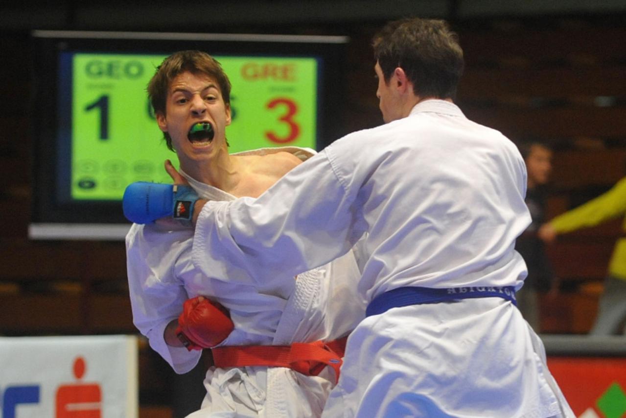 '30.05.2009.....Zagreb...spo.....CROATIA CUP \'09, Medunarodni karate turnir koji se 18. put zaredom odrzava u Zagrebu u sportskoj dvorani Trnsko.Turnir su zavrsili borbom za 3.mjesto Neven Martic(Hrv